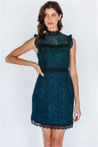 Floral Lace Mini Dress Floral Lace Mini Dress