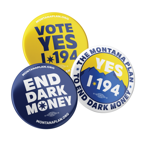 Yes On I-194 (2.25" Pin-Back Button -- Combo Pack Of Three!)