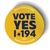 Yes On I-194 (4" x 4" Vinyl Sticker -- Combo Pack of Three!)