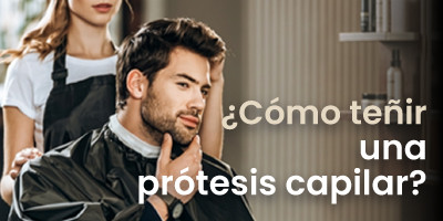 ¿Cómo teñir una prótesis capilar?