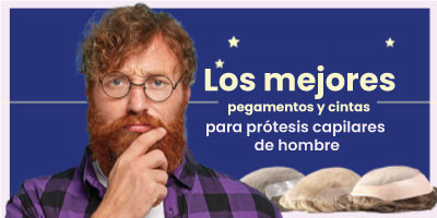¿Qué tipo de cinta adhesiva o pegamento es mejor para mi prótesis capilar?