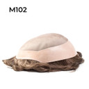 M102 Prótesis capilar seda Monofilamento para hombres
