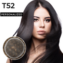 Prótesis capilar mujer a medida con poliuretano perimetral y tul alemán (Lace) T52