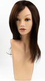 Cabello humano de primera calidad Mono Silk Top Cut Away Lady's Top Hairpiece