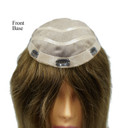 Top de seda mono cabello humano Easy Volume Lady con perímetro de poliéster Superhairpieces