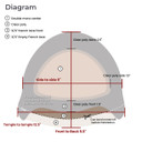 PW2016HP peluca parcial de cabello monopoliéster con frente de encaje para mujer