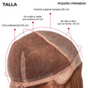 Peluca Mónica de cabello humano para caída del cabello por razones médicas