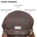 Peluca Maya para mujer de cabello humano premium con base de tul y revés tejido