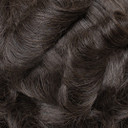 Prótesis capilar para hombre M110BSC de monofilamento finamente soldado y línea frontal con nudos decolorados