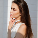 Peluca parcial P8914 extra grande de monofilamento con cabello humano Remy