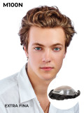 Prótesis capilar M100N de monofilamento con poliéster – cobertura natural y fácil peinado | Superhairpieces