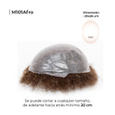 Prótesis capilar M101 con pelo Afro rizado y base de micropiel fina para un acabado natural | Superhairpieces