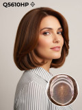 Topper Q5610HP con clip, tul francés (Lace) y cabello premium