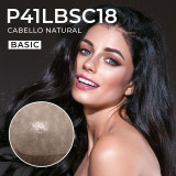 Prótesis capilar para mujer P41LBSC18, base completa de micropiel, versión básica