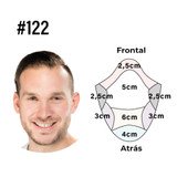 Corte de pelo en pulgadas #122 servicio de peinado para protesis capilar