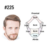 Corte de pelo en pulgadas #225 servicio de peinado para prótesis capilar