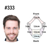 Corte de pelo en pulgadas #333 servicio de peinado para postizo