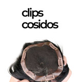 Servicio de clips cosidos personalizados para prótesis capilares