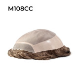 Peluquín monofilamento CC Forma M108 con línea frontal ancha