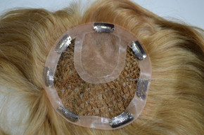 Prótesis Capilar A Medida Para Mujer Con Monofilamento De Seda y Fishnet T48 Prótesis Capilar A Medida Para Mujer Con Monofilamento De Seda y Fishnet T48