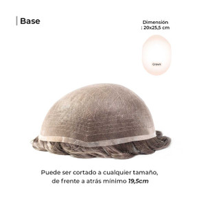 M110 Prótesis Capilar para hombres de tul Monofilamento Súper Fina Soldado