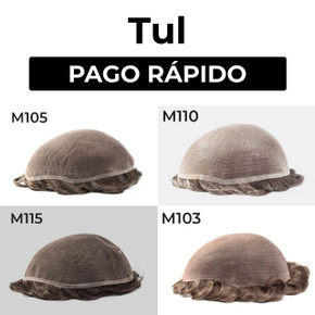 Prótesis capilar a medida con base de tul/lace para un acabado natural y realista