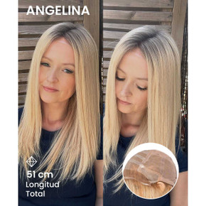 Peluca médica de cabello humano Angelina Premium para mujeres Pérdida de cabello Peluca médica de cabello humano Angelina Premium para mujeres Pérdida de cabello