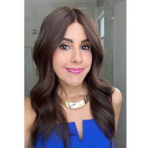 Julia Premium Cabello humano Mono Top 100% hecho a mano Full Cap Mujer Peluca