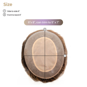 PW2016HP peluca parcial de cabello monopoliéster con frente de encaje para mujer