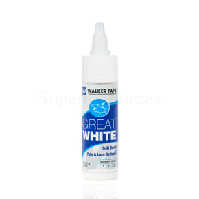 Great White Glue 1.4 oz adhesivo para prótesis capilares, agua‑based, seguro para piel sensible y duradero