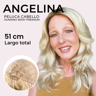 Peluca médica de cabello humano Angelina Premium para mujeres Pérdida de cabello