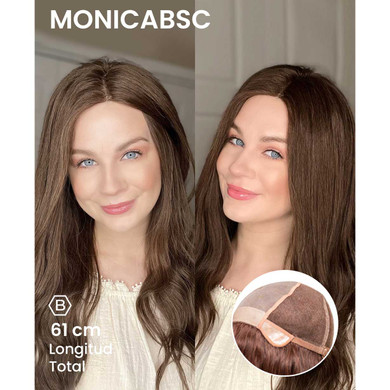 Peluca Monica BSC pelo largo silicona