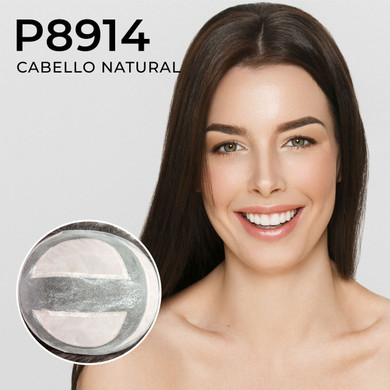 Peluca parcial P8914 extra grande de monofilamento con cabello humano Remy