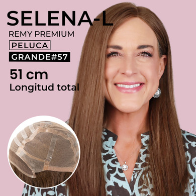  Peluca médica SelenaL Premium de Superhairpieces, cabello humano Remy con frontal de encaje