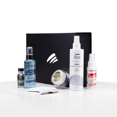 Kit005 – Kit Hazlo tú mismo mensual para piezas de tul frontal con adhesivos, solventes y accesorios