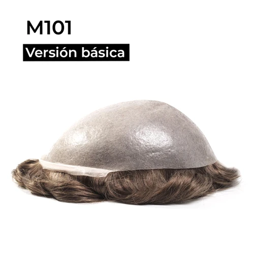 M101 Versión Básica - Prótesis capilar para hombres de micro piel fina