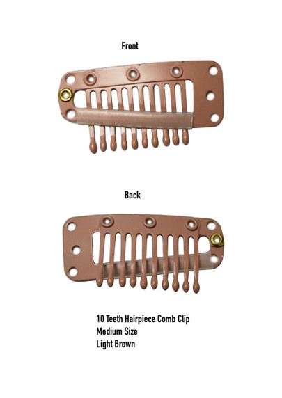 Ten Teeth Wigs Hairpiece Comb Clip