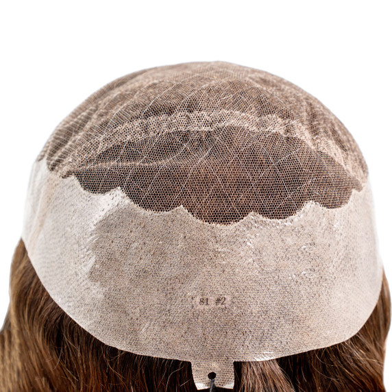 Peluca parcial para hombre PW106 con French lace y poly back