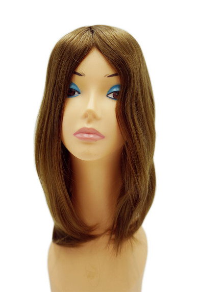 Top de seda mono cabello humano Easy Volume Lady con perímetro de poliéster Superhairpieces