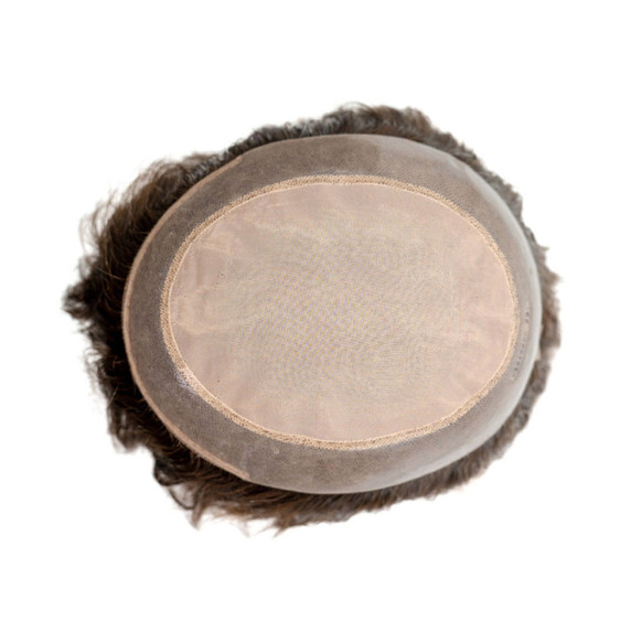 Prótesis capilar P7918BSC para mujer con centro de mono y base de piel, versión básica