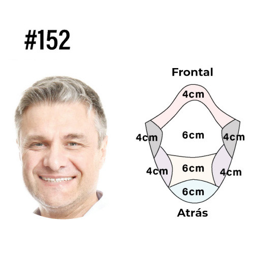 Servicio de corte de pelo en pulgadas #152 para postizo