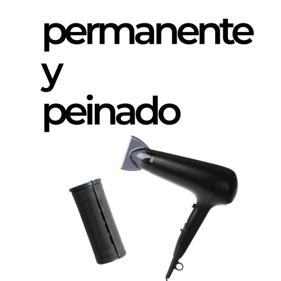 Paquete de peinado y tratamiento de permanente para cabello