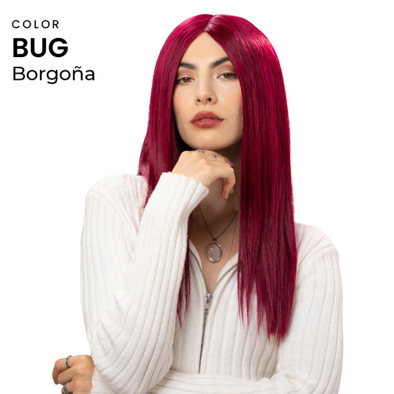 Peluca Mónica de cabello humano para caída del cabello por razones médicas