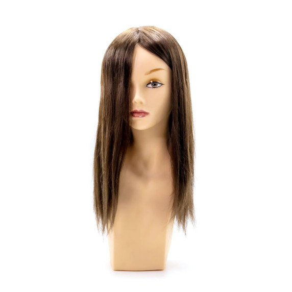 Peluca parcial P8914 extra grande de monofilamento con cabello humano Remy