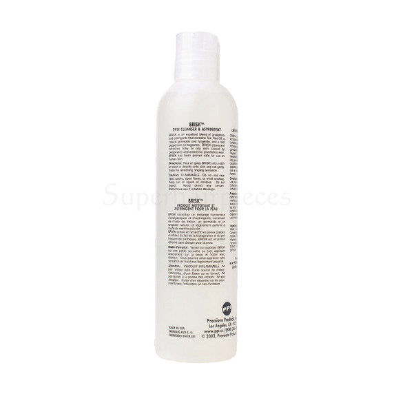Telesis Brisk 8oz limpiador de piel para prótesis capilar Superhairpieces