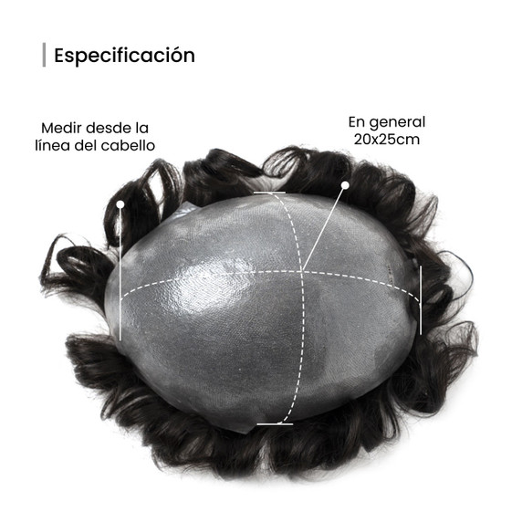 Prótesis capilar para hombre M111XT Especificación
