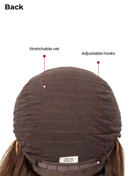 Adina- Peluca con cabello Premium y tul francés