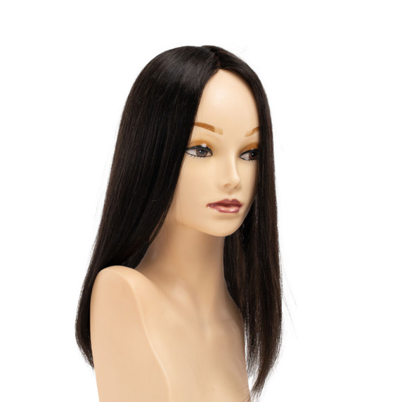 EP3514 prótesis capilar con cabello premium y clips para la raya del cabello, cobertura natural y volumen