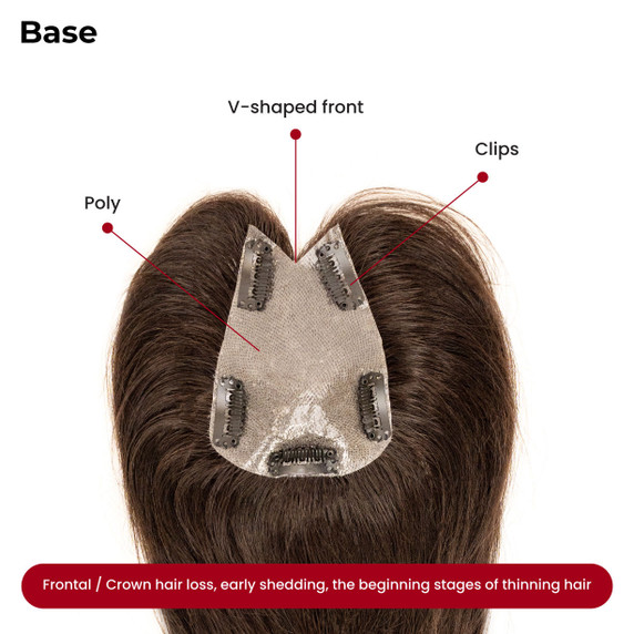 Parche postizo S2414 de micropiel para prótesis y pelucas