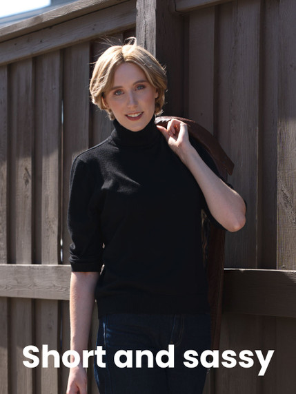 Peluca corta Jane de cabello premium – estilo natural, fácil de peinar y acabado realista | Superhairpieces